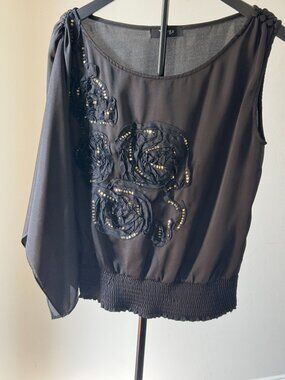 Varga Old Hollywood Glam Blouse Size Large